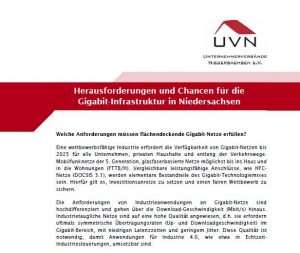 UVN Position Gigabit-Politik