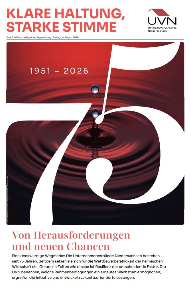 Madsack-Jubiläumsbeilage 75 Jahre UVN